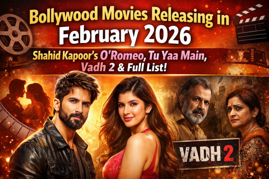 Bollywood Movies Releasing in February 2026: Shahid Kapoor’s O'Romeo, Tu Yaa Main, Vadh 2 & Full List
